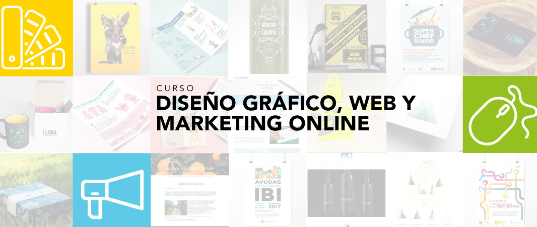 Curso Diseño gráfico y Diseño web. Además, marketing on line.